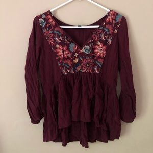 american eagle floral top